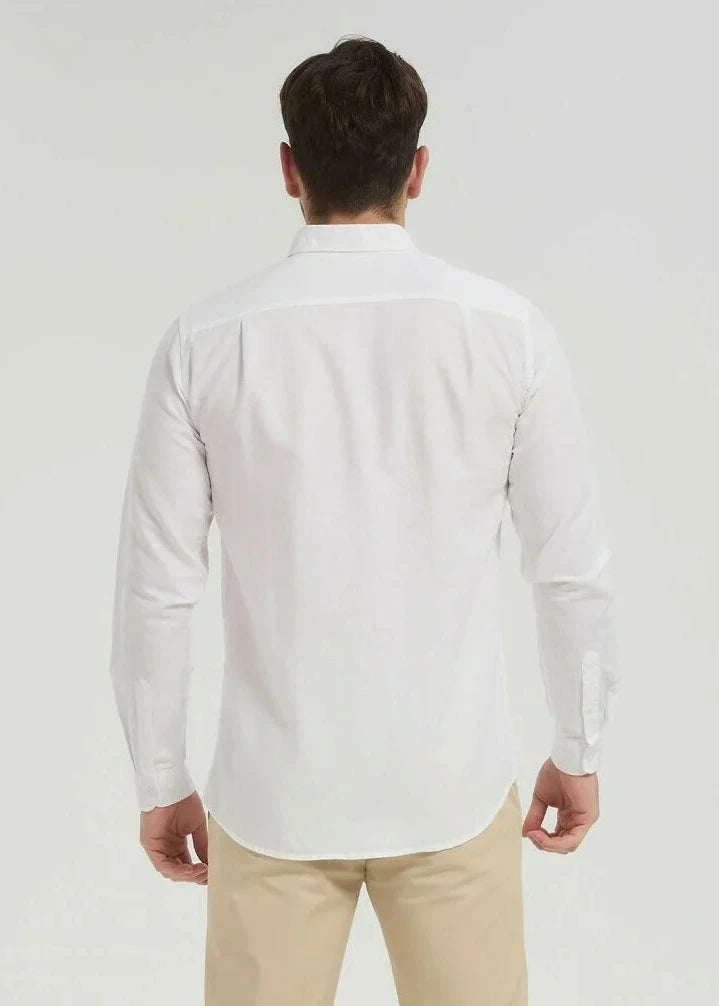 Chemise en lin blanche